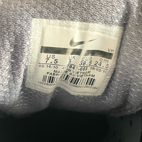 Nike Grey/Pink Women’s Running Shoe Size 7.5 - Picture 6 of 7